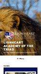 Mobile Screenshot of lionheartacademy.com